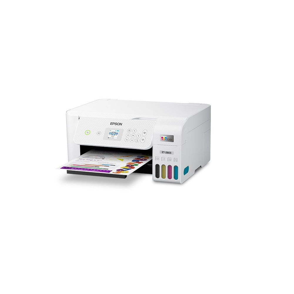 Epson EcoTank ET-2803 Wireless Color All-in-One Printer with Scan and Copy