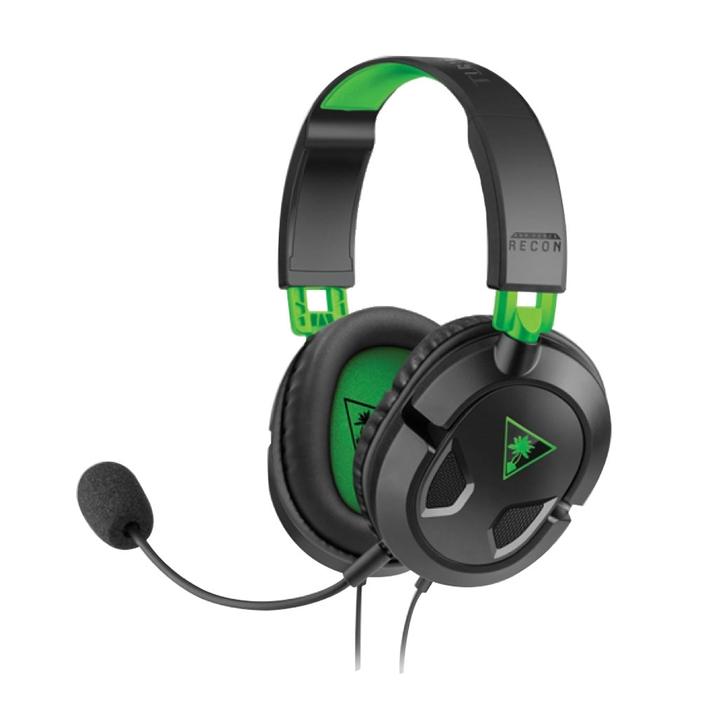 Turtle Beach - Recon 50X Wired Gaming Headset for Xbox Series X|S, Xbox One, PS5, PS4, PS4 Pro, PC & Mobile - Black/Green TBS-2303-05