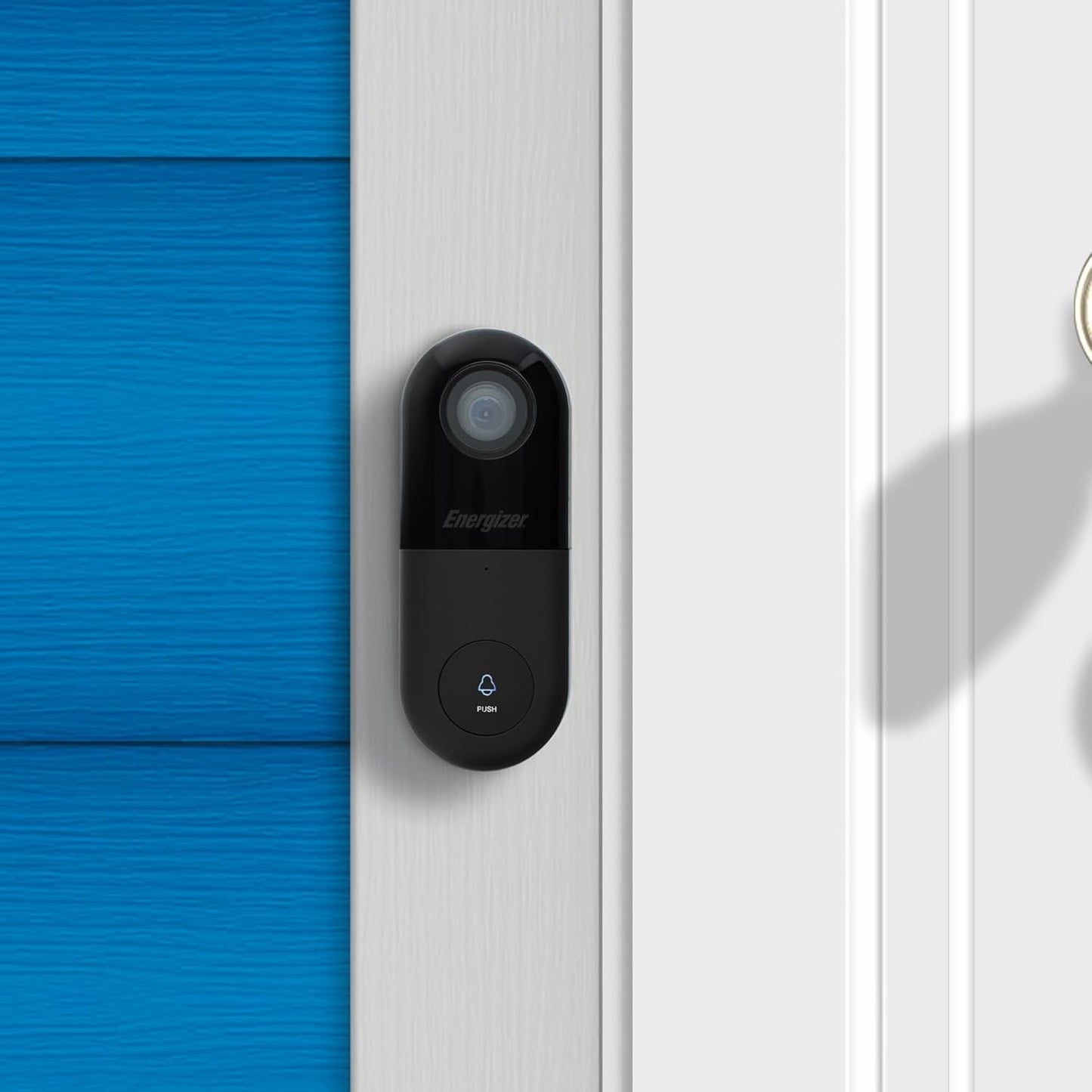 Energizer Connect Smart 2K 5GHz Wired Video Doorbell 2-Way Audio, Night Vision, Instant Motion Sensor, Live Viewing EOD1-1002-2KB