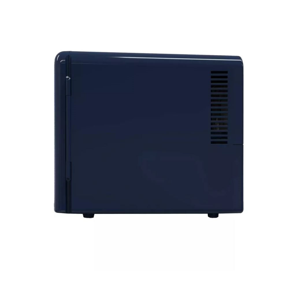 Frigidaire 9 Can Denim Retro Beverage Portable Mini Refrigerator EFMIS199INDIGO