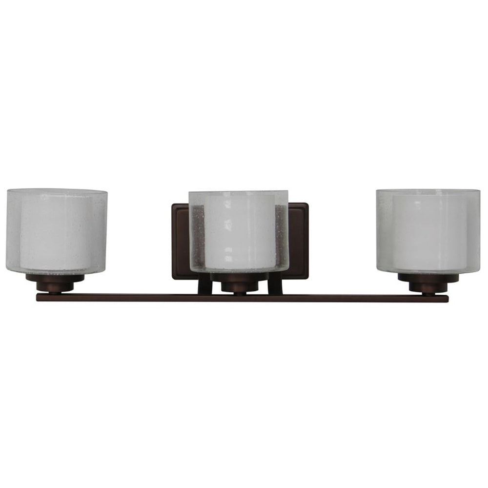 Sunset F17013-64 3-Light Abbot Vanity Wall Lamp, Provincial Bronze