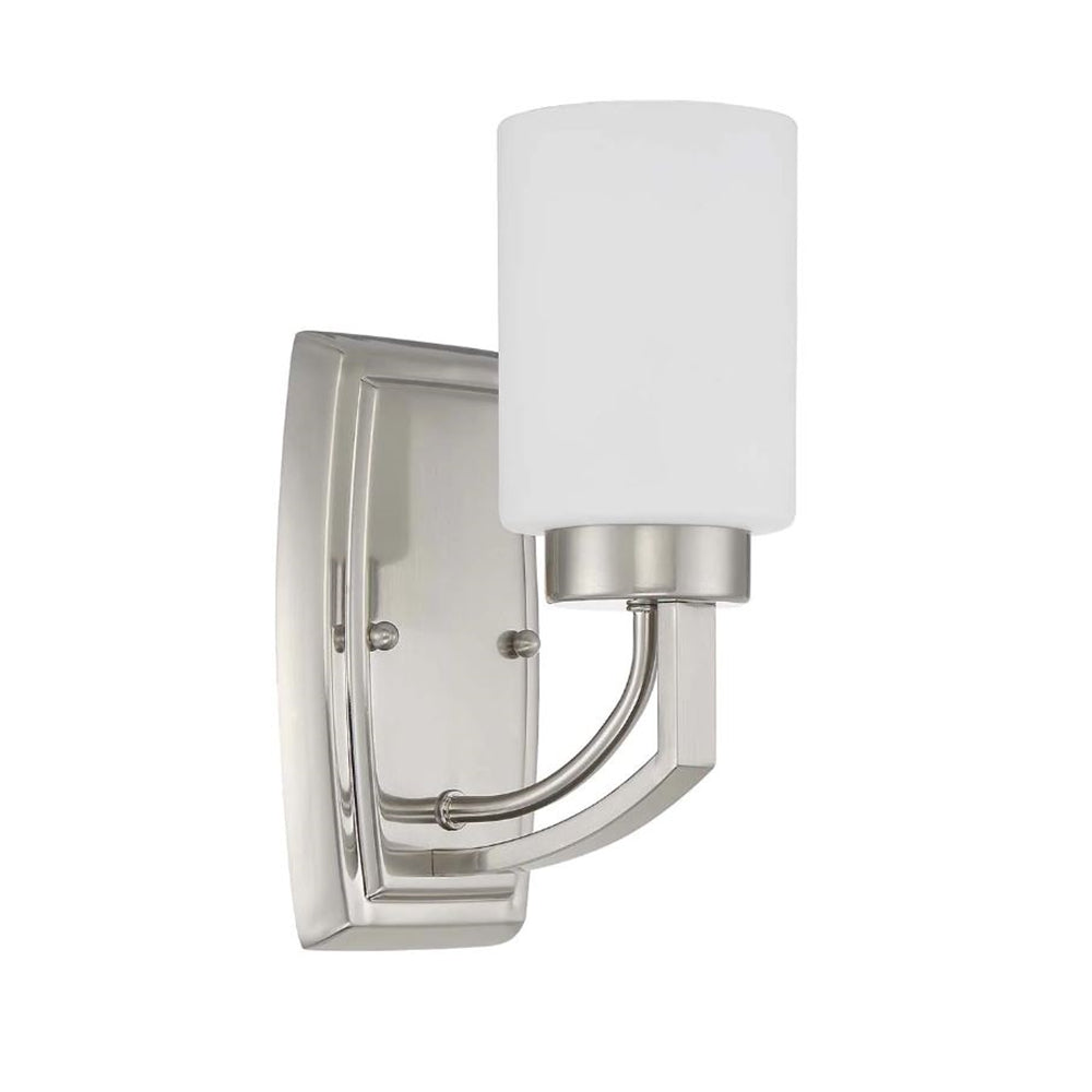 Sunset Hadley One Light Vanity 1-Light 100W MB Satin Nickel F22011-80