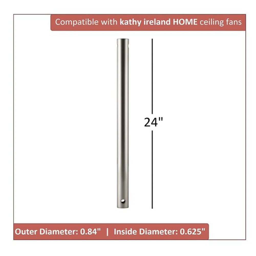 Emerson Kathy Ireland Home Ceiling Fan Downrod 24" Platinum Finish - CFDR2PT
