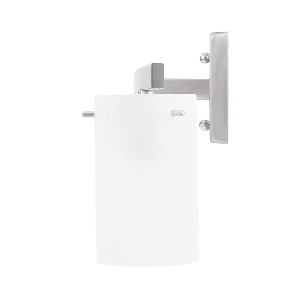 Sunset Lighting 4-Light Vanity w/ White Opal Glass, Bright Satin Nickel Finish - F2534-80
