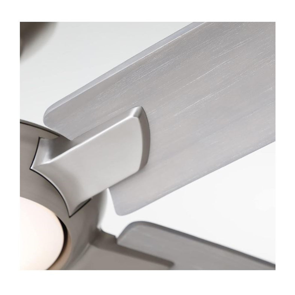 Dorian Eco 60" Ceiling Fan Wall control Gray Solid Wood Blades Brushed Steel CF515TM60BS