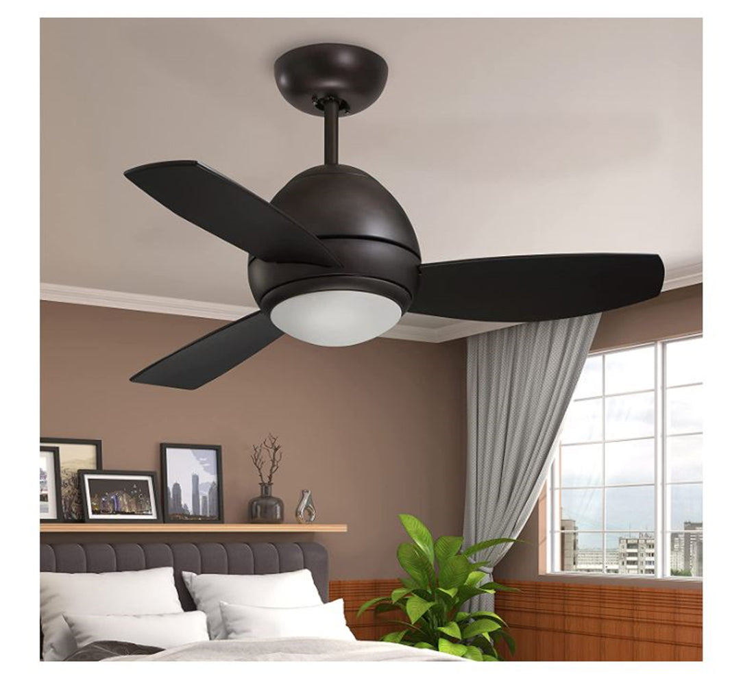 Noble Home Outdoor Ceiling Fan with Remote 44" | Modern Fixture w/ Dimmable LED and Removable Light Kit Oil Rubbed Bronze WLCF244LORB