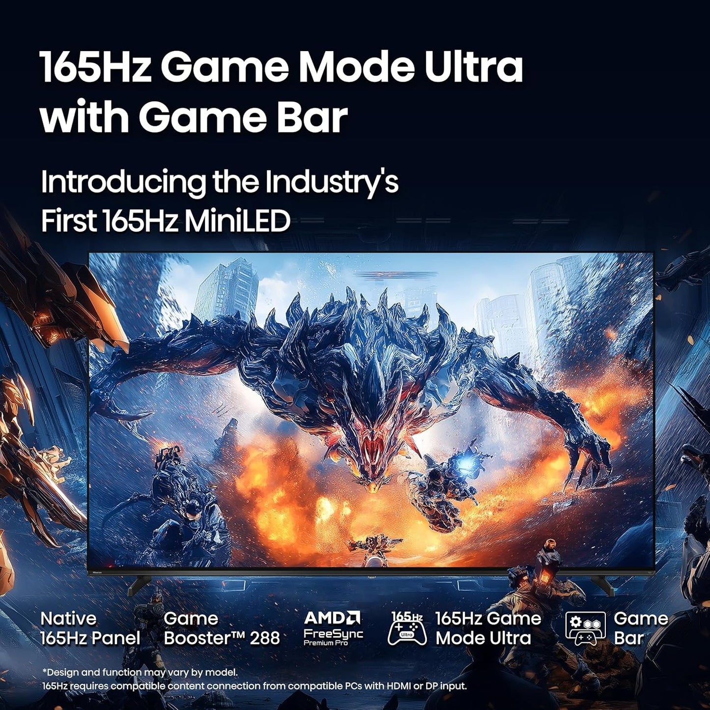 Hisense 75" Class U7 Series Mini-LED ULED 4K in Black - Smart Google TV 75U75QG