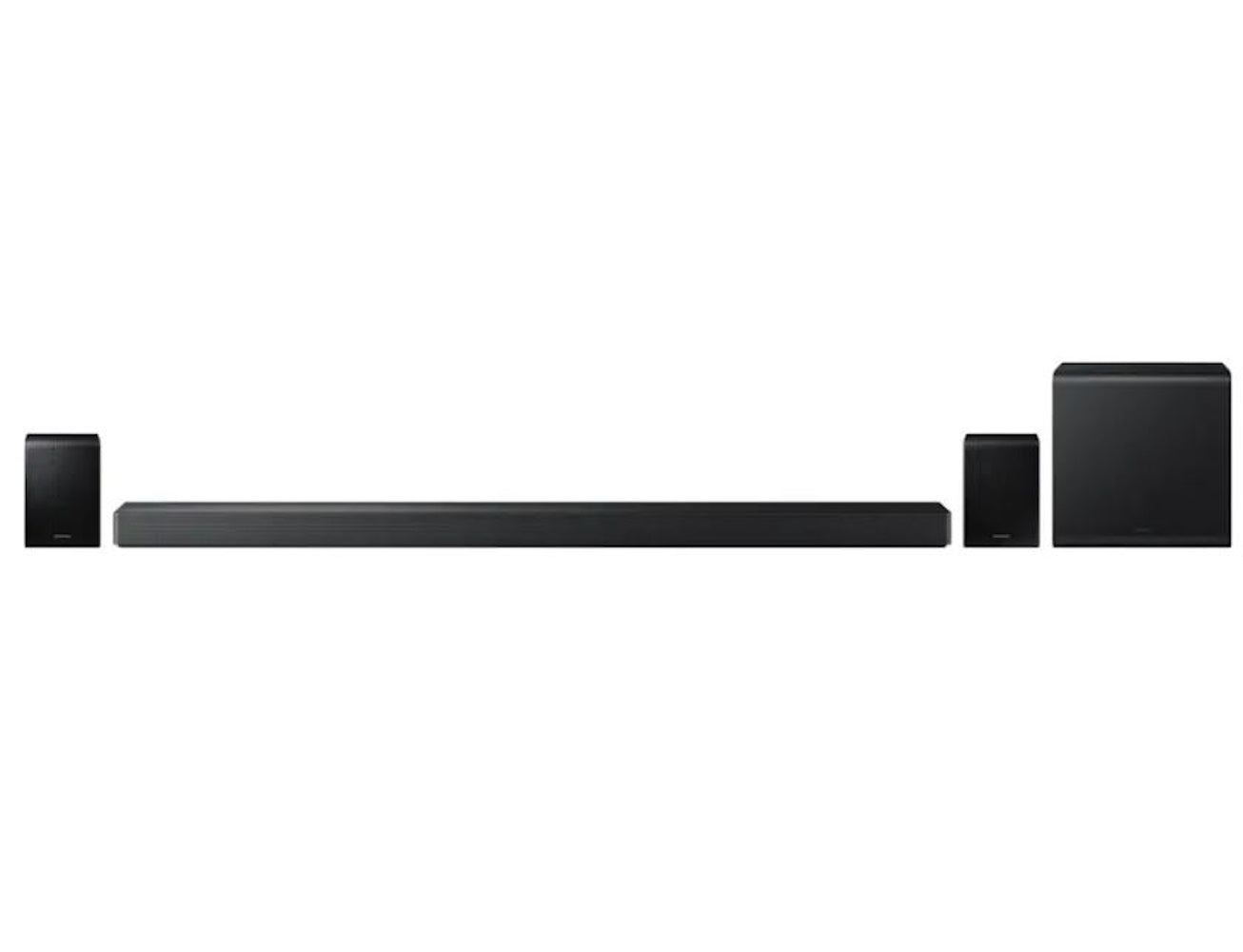 Samsung Q-Series 5.1.2 Ch Soundbar with Subwoofer and Rear Speakers Titan Black HW-QS750F