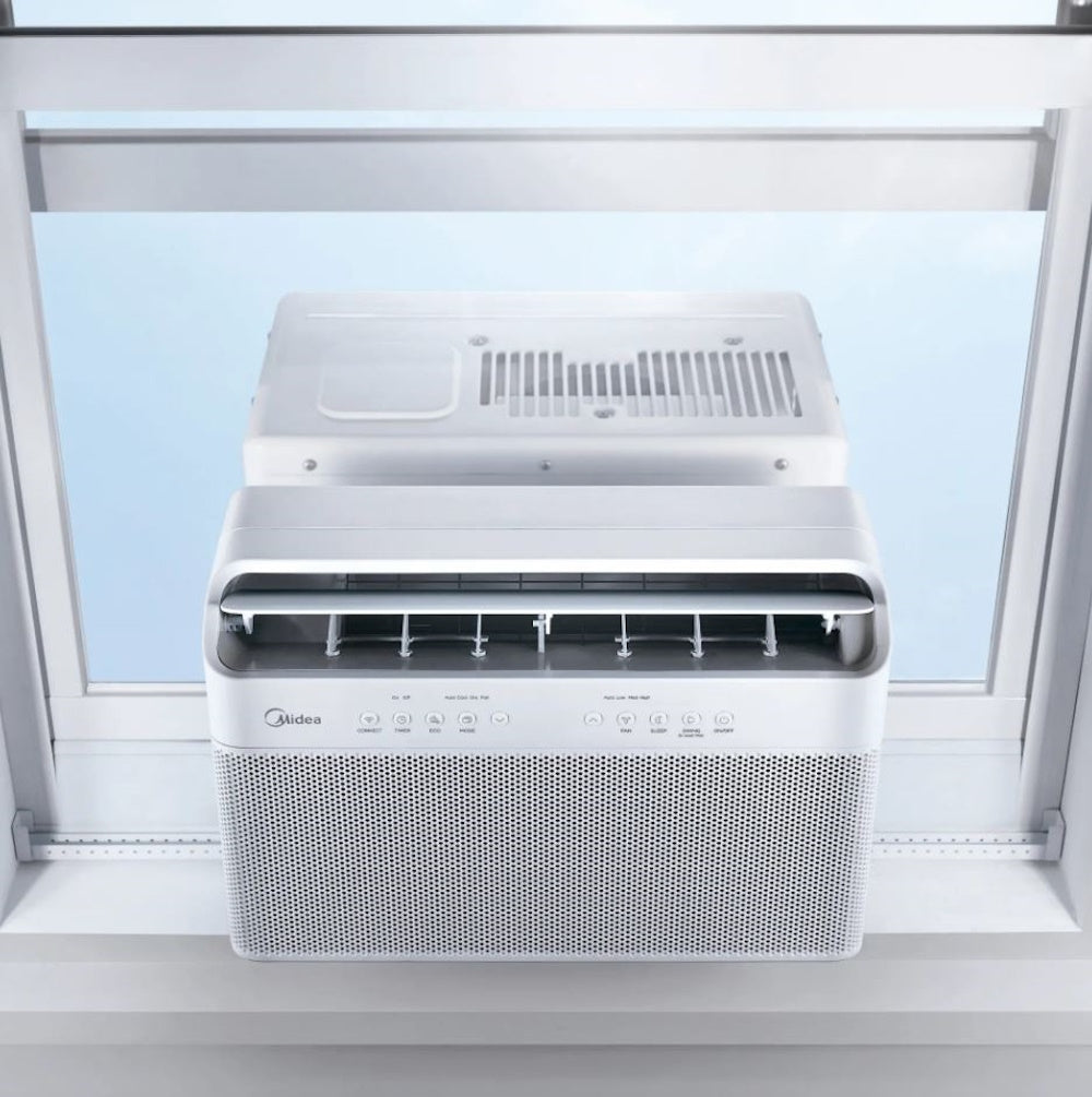 Midea 12,000 BTU DOE U-Shaped Smart Window Air Conditioner, for spaces up to 550 sq. ft. MAW12AV1QWT-C