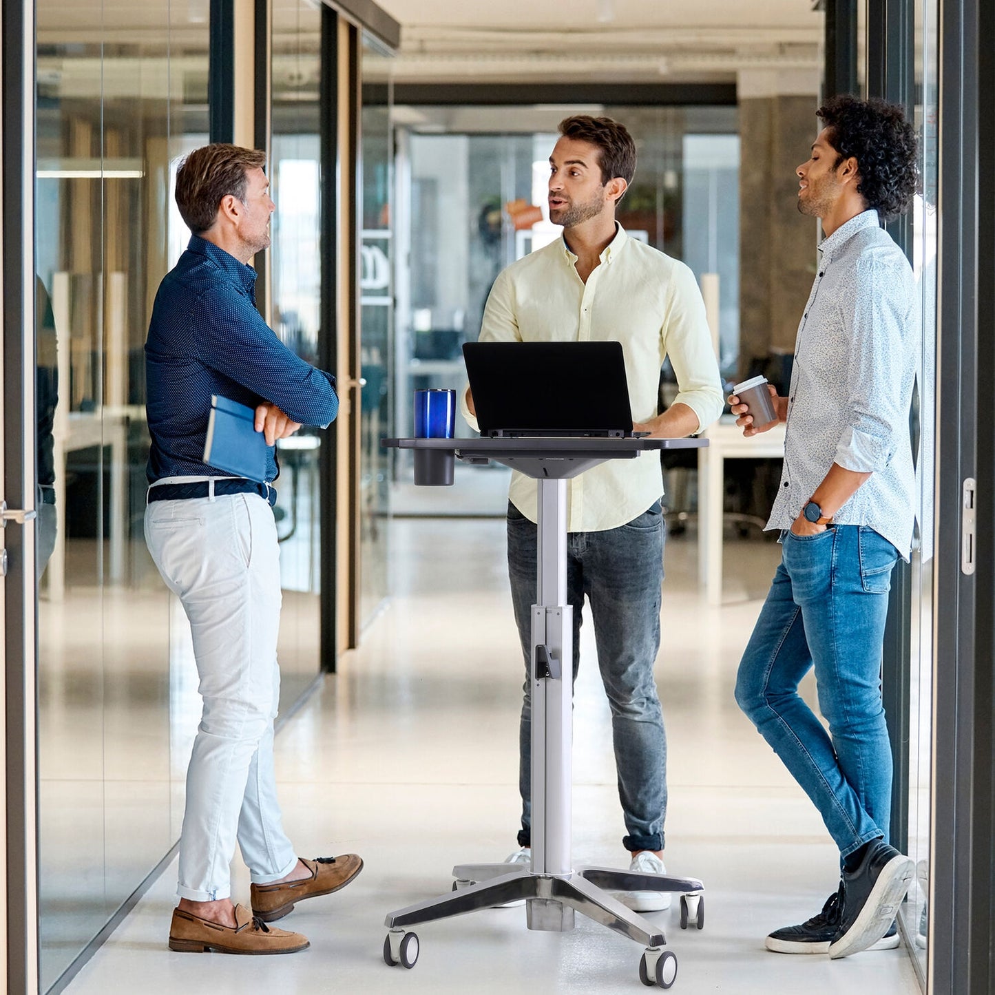 Ergotron LearnFit Mobile Sit-Stand Desk Short, 29 to 45" 24-547-003