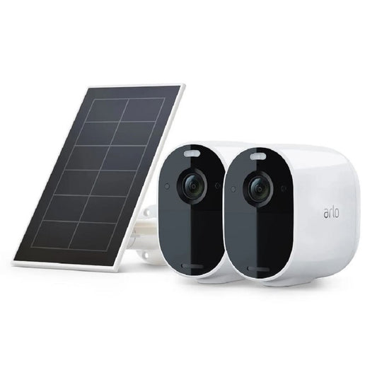 Arlo Essential 1080p Wireless Security Cameras with Solar Panel, 2-pack VMK2230-100NAS