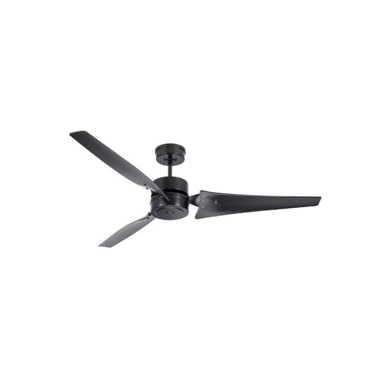 kathy ireland HOME by Luminance Industrial Fan 60-in Barbeque Black Indoor Ceiling Fan and Wall-mounted (3-Blade)