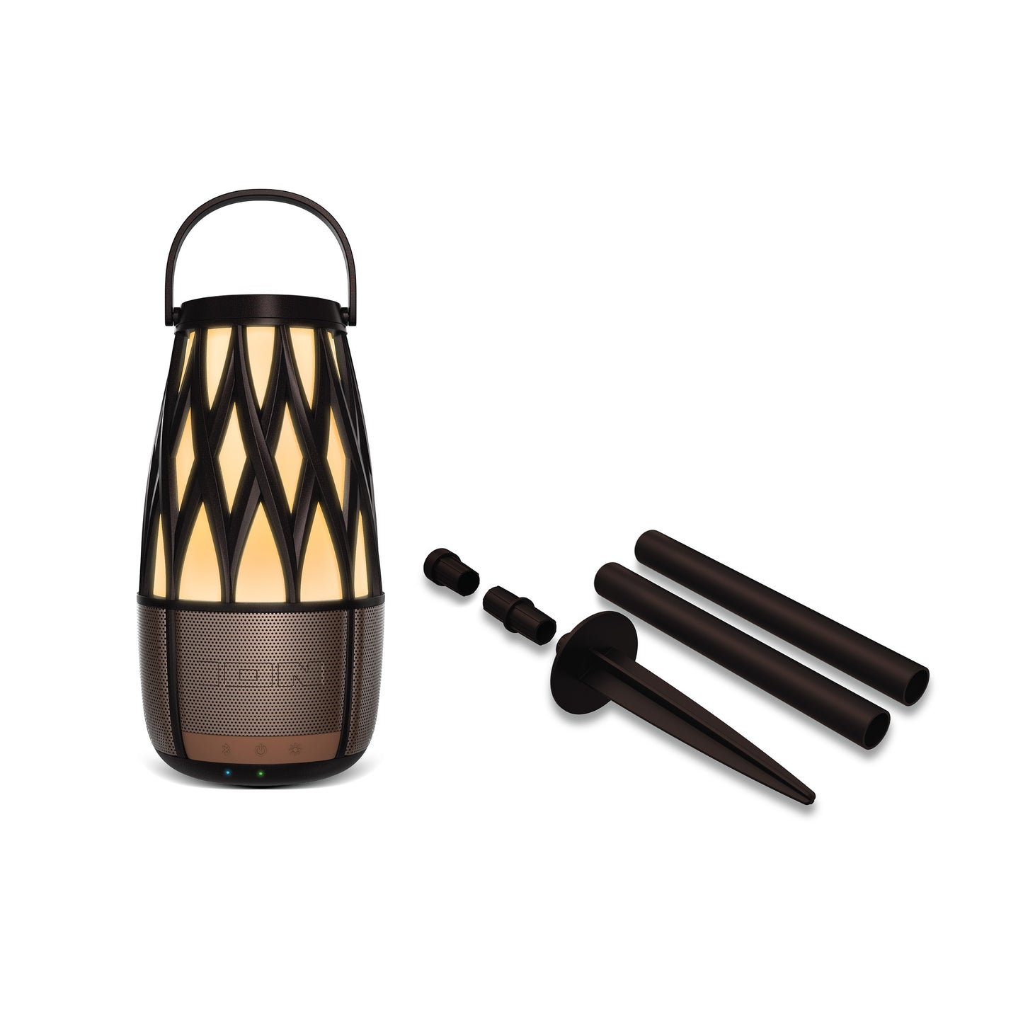 ION Audio Tahiti Link Speaker Solar Lantern-Style Outdoor Bluetooth Speaker ISP136BZ