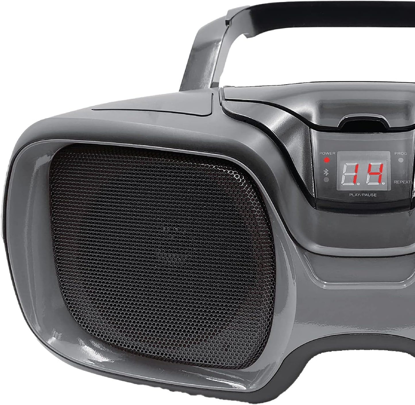 Proscan 3 Watt Portable CD Boom Box Bluetooth & AM/FM Radio Black/Titanium PRCD1037BT