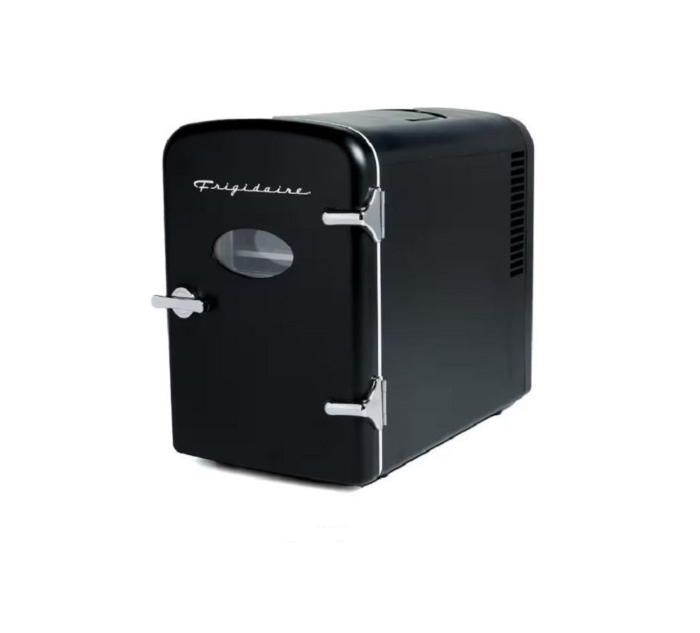 Frigidaire 9-Can & 5-liter Retro Mini Refrigerator Beauty Cooler Black EFMIS173-BLACK
