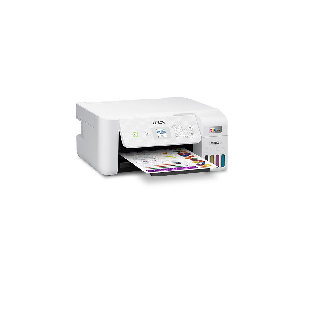 Epson EcoTank ET-2803 Wireless Color All-in-One Printer with Scan and Copy