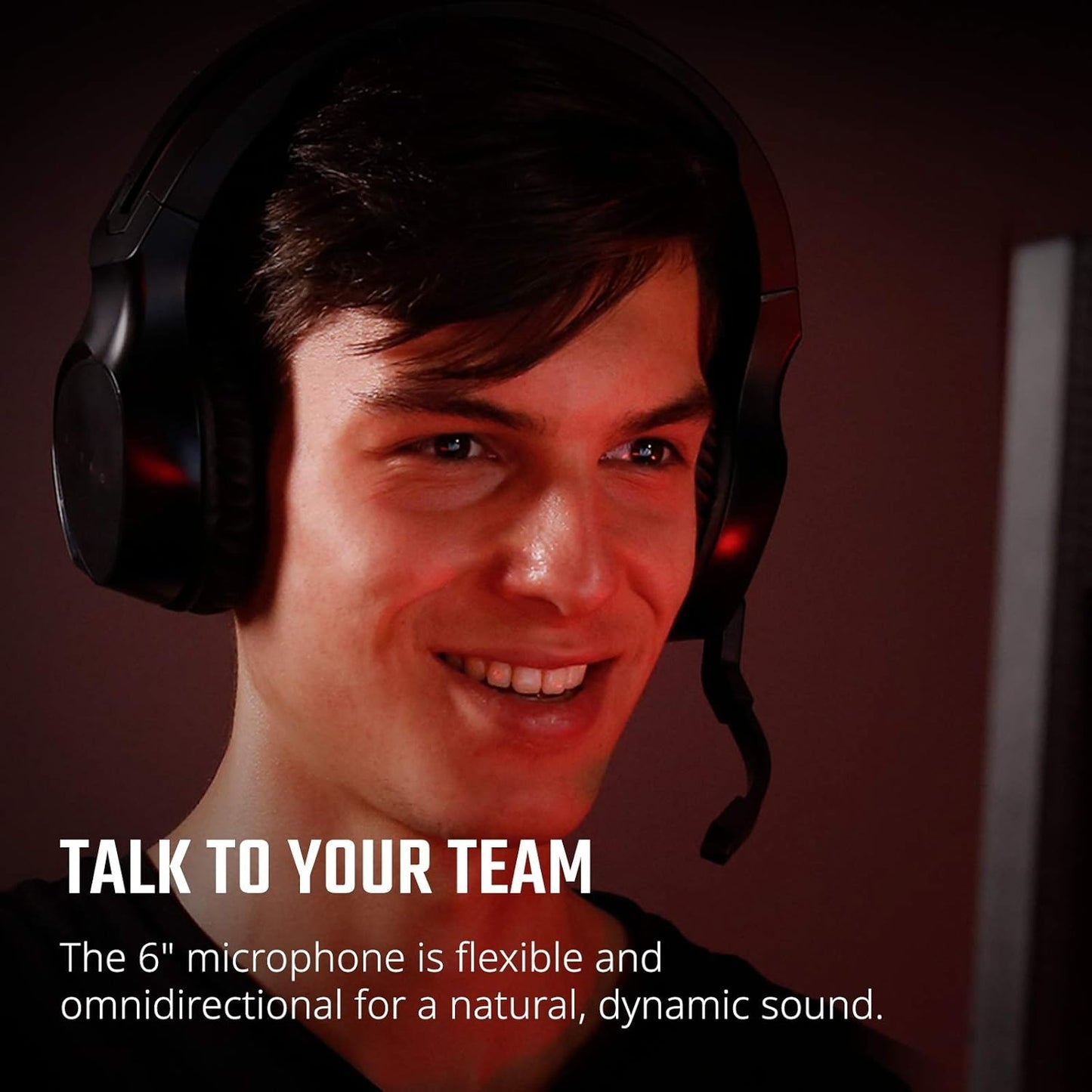 Acer Nitro Gaming Headset with Flexible Omnidirectional Mic, Adjustable Headband, Black NHW820