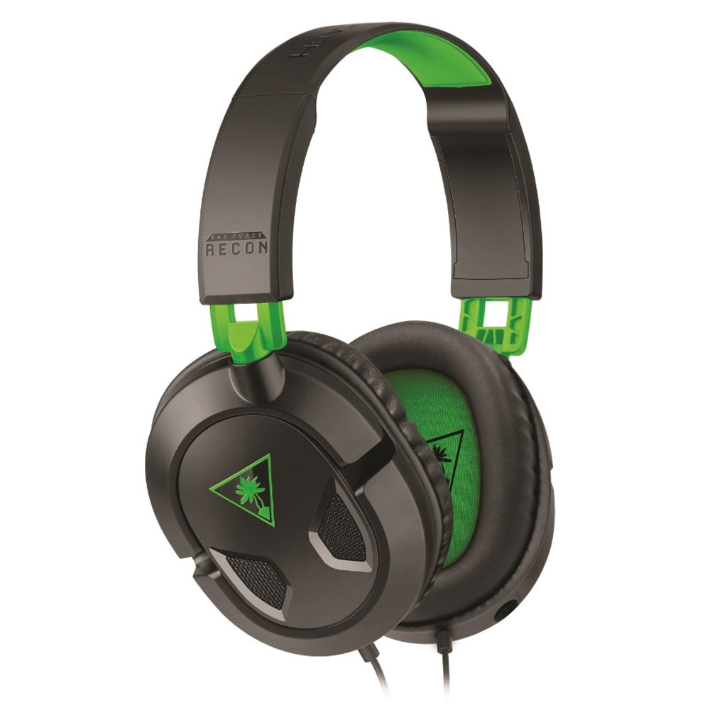 Turtle Beach - Recon 50X Wired Gaming Headset for Xbox Series X|S, Xbox One, PS5, PS4, PS4 Pro, PC & Mobile - Black/Green TBS-2303-05