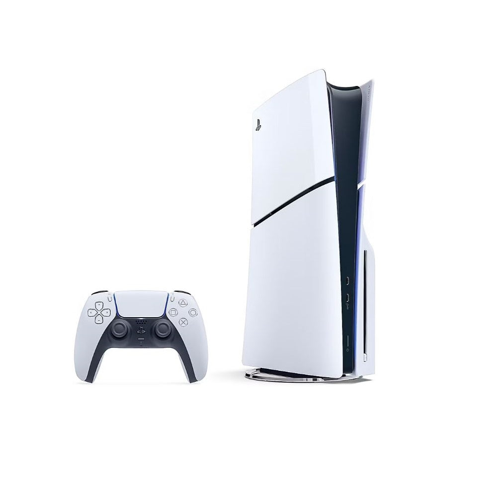 Sony Playstation 5 Slim Disc Console Bundle with White & Gray Camo Controllers and DualSense Charging Station SNY-BD-PS5SLIM