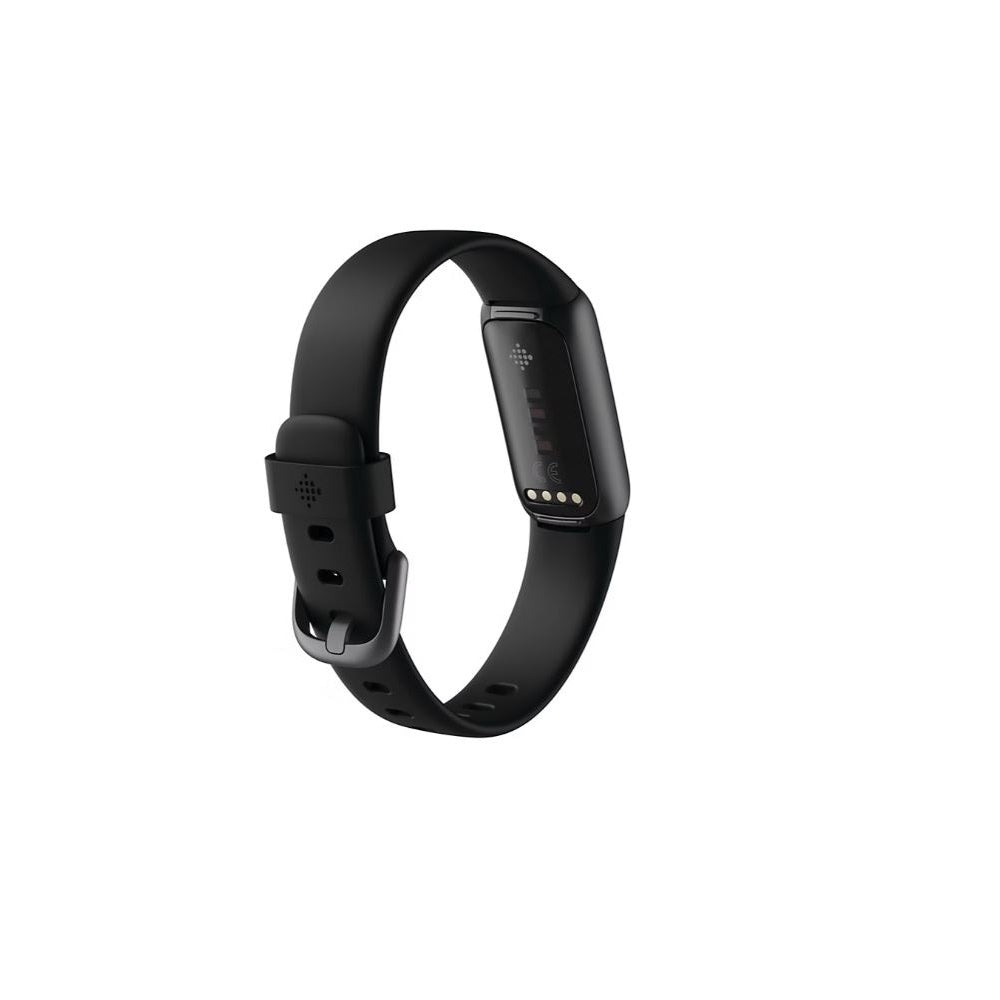 Fitbit Luxe Fitness & Wellness Tracker Bundle w/ One-Size Band & Bonus Small Band - Black FB422BKBKL-BNDL