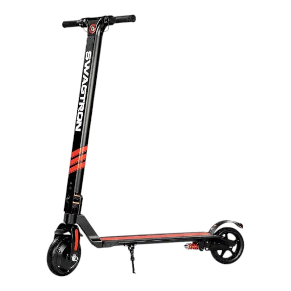 Swagtron Swagger Pro Foldable Electric Sport Scooter w/ Cruise Control Swagger 3 BLK/RED 90033-2