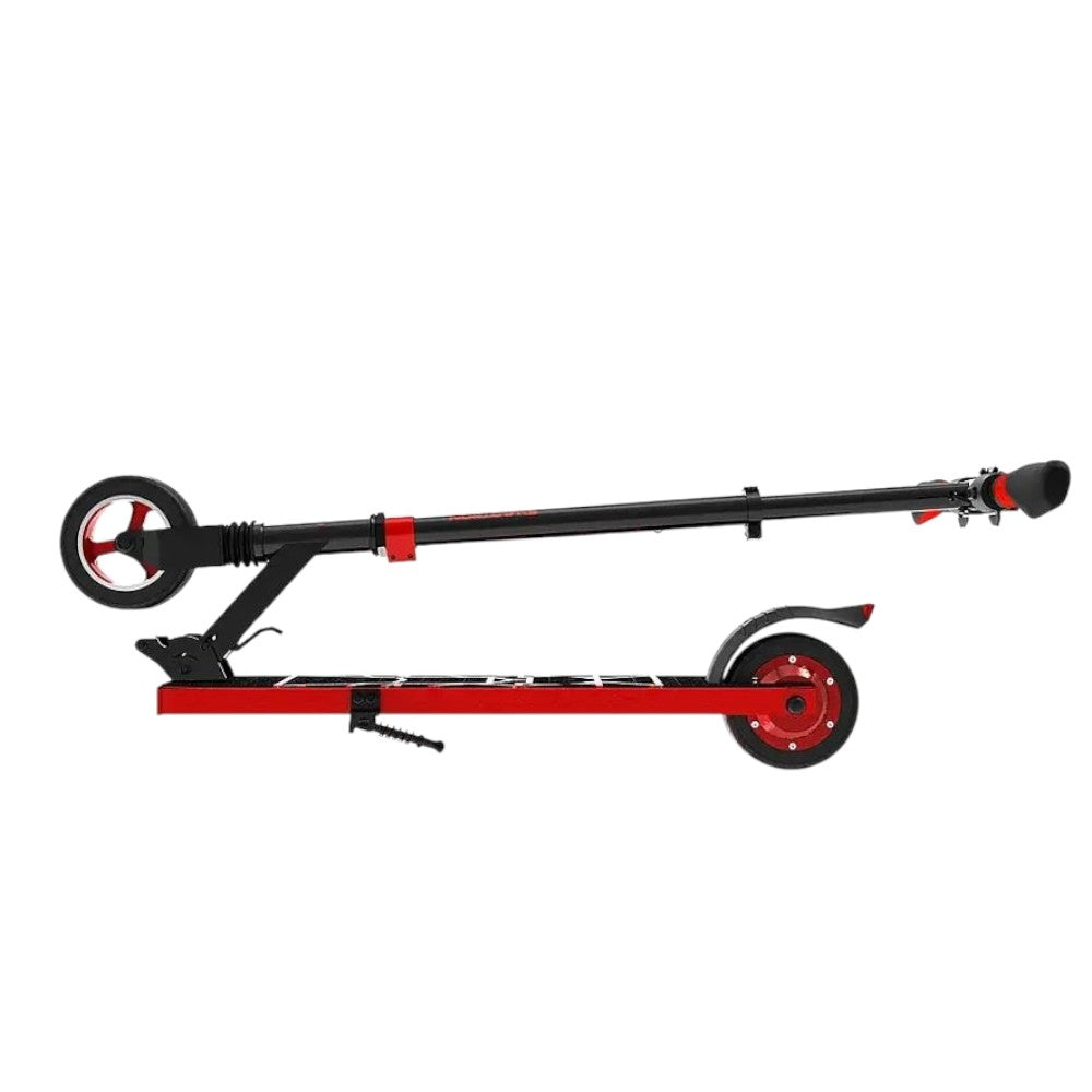 Swagtron Swagger 8 Foldable Electric Scooter w/ 7.9 Mi Max Operating Range & 15.5 mph Max Speed - Red Color for Kids, Teens & Adults - 98168-6
