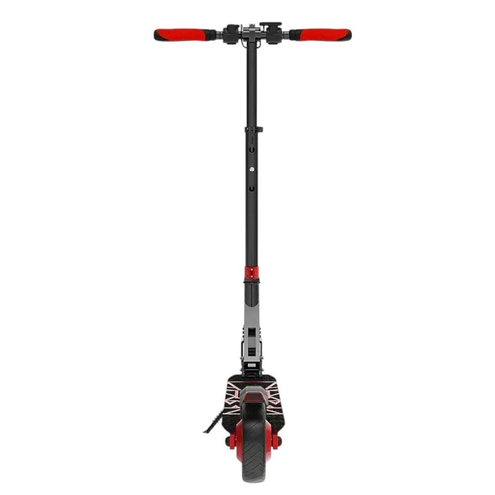 Swagtron Swagger 8 Foldable Electric Scooter w/ 7.9 Mi Max Operating Range & 15.5 mph Max Speed - Red Color for Kids, Teens & Adults - 98168-6