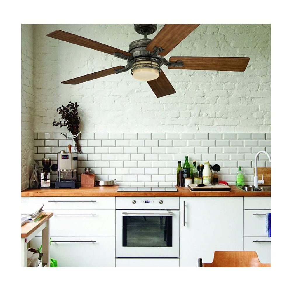 Emerson Amhurst 54" Venetian Bronze Ceiling Fan LED Light Dark Cherry / Honey Oak Blades CF880LVNB