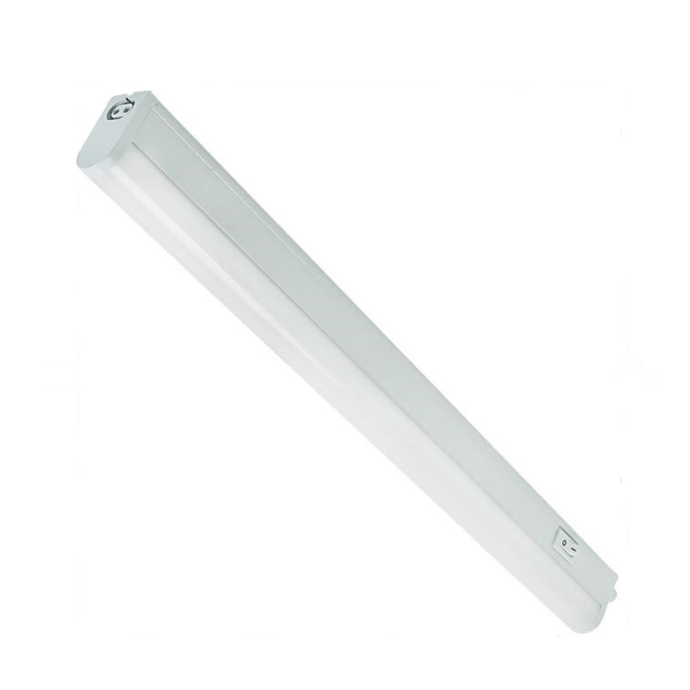 Luminance Sunset Lighting F8816-30-1 Undercabinet, Integrated LED - Poly Carbonate Opal with White Finish