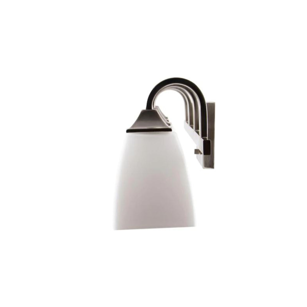 Sunset Lighting F19014-80 Starling 4-Light Vanity 100-Watt Frosted Opal Glass Bright Satin Nickel Finish