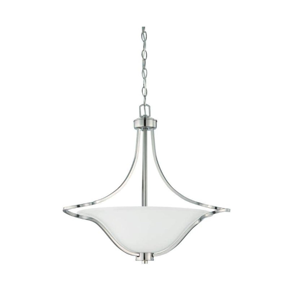 Sunset 3-Light Marston Pendant 100W Bright Satin Nickel F16003-80