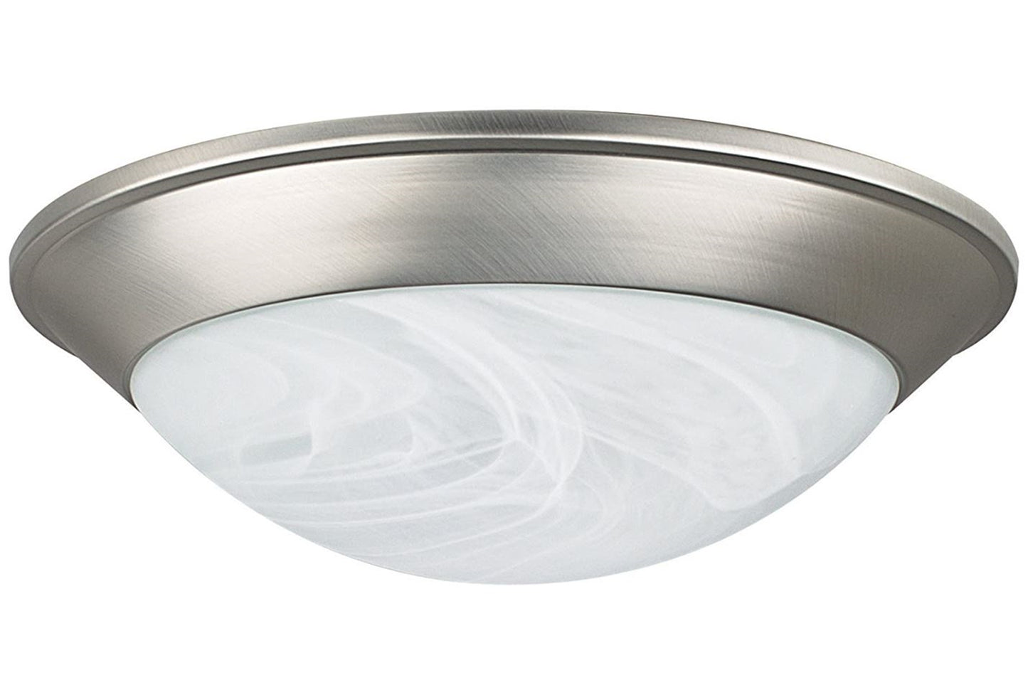 Luminance F7176-53 1-Light Traditional Flush Mount Ceiling Light in Satin Nickel