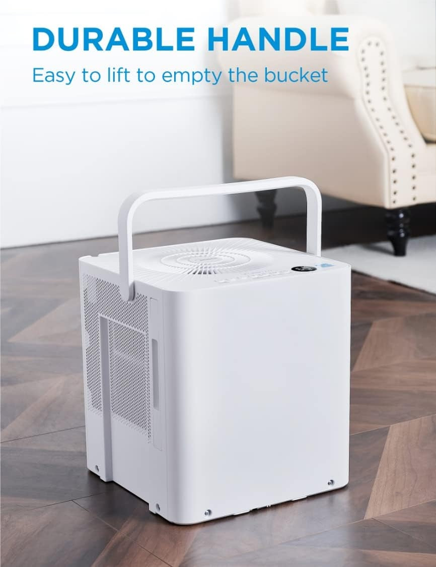 Midea Cube 3.17-Gallon 20 -Pint 2 -Speed 1500 Sq. Ft Dehumidifier Wi-Fi Connected ENERGY STAR Certified White MAD20S1QWT
