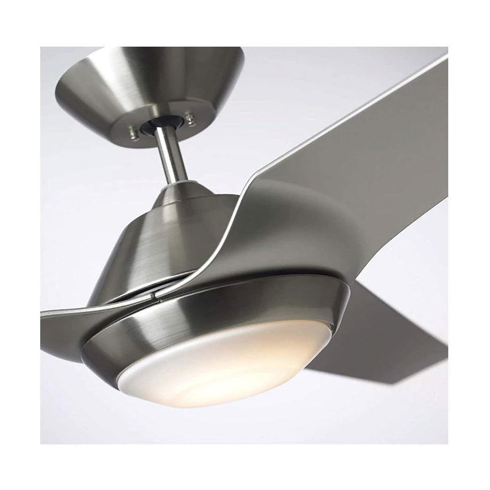 Luminance Kathy Ireland Home Sweep Eco 60" Wi-Fi Smart Ceiling Fan Brushed Steel CF279BS