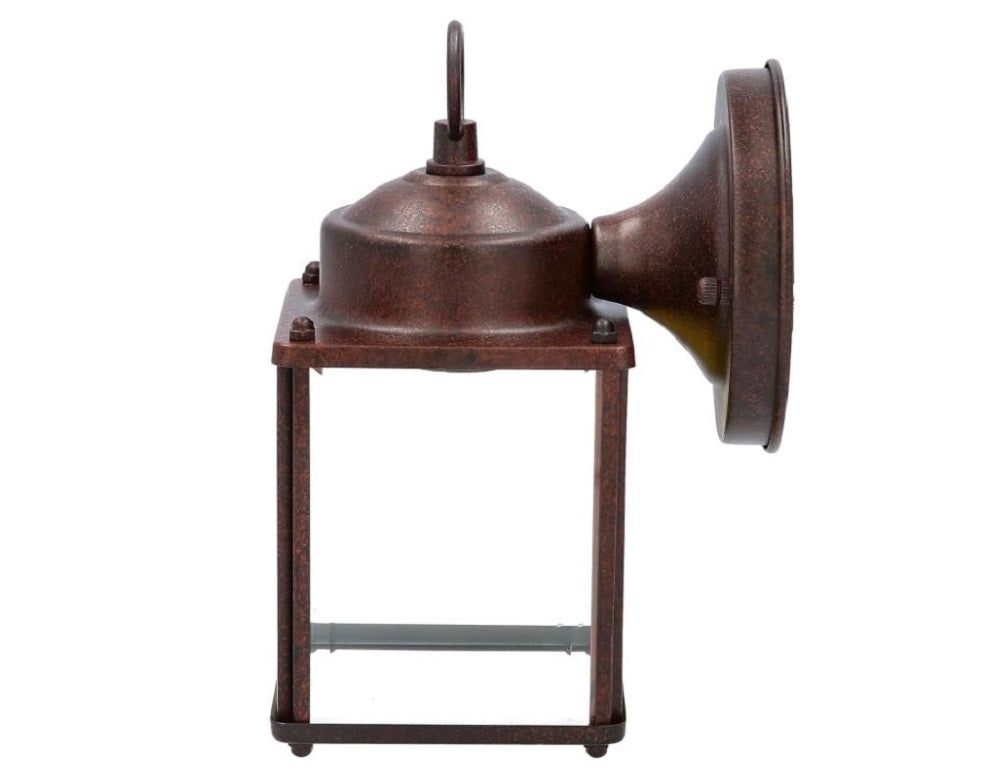 Sunset Lighting 8" Outdoor Wall Sconce Lantern Beveled Glass Rubbed Bronze Finish F6840-62