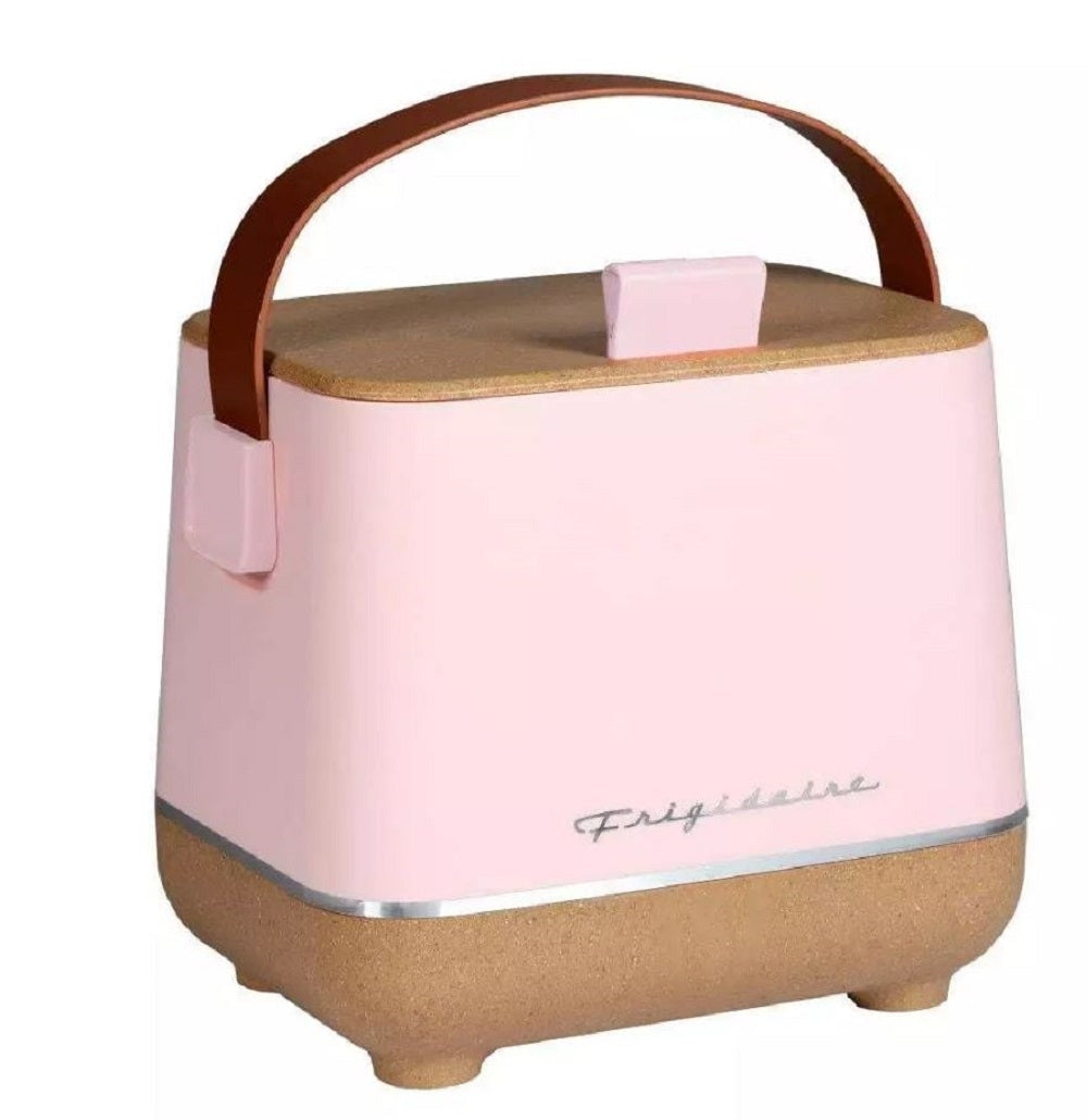 Frigidaire Portable Top Opening Lid 6-Can/4-L Mini Fridge Cooler EFMIS310-PINK