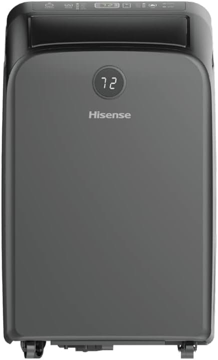 Hisense 10,000-BTU 115-V Dual Hose Portable Air Conditioner with Heat, Adjustable Tilt/Head, Window Kit and Remote AP70020HR1GD