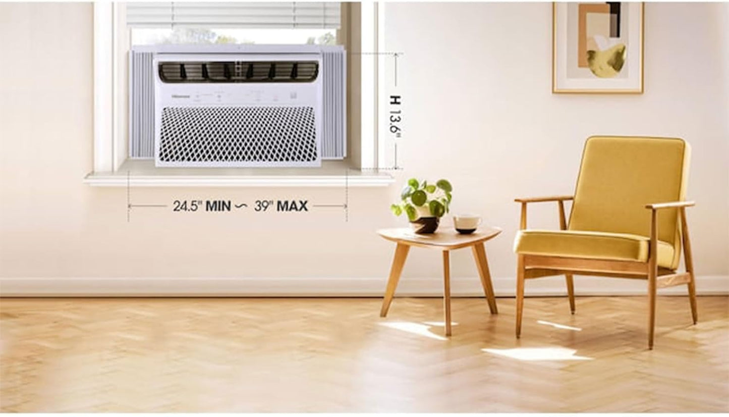 Hisense 350-sq ft Window Air Conditioner 115v 8000-BTU Wi-Fi enabled AW0822CW1W