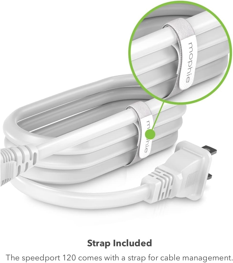 Mophie 3 Pc. Speedport 120 Travel Charging Bundle White CHG-WALL-PD-HUB-120W