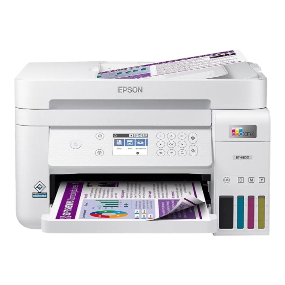 Epson EcoTank ET-3850 SE AIO Supertank Printer White C11CJ61202