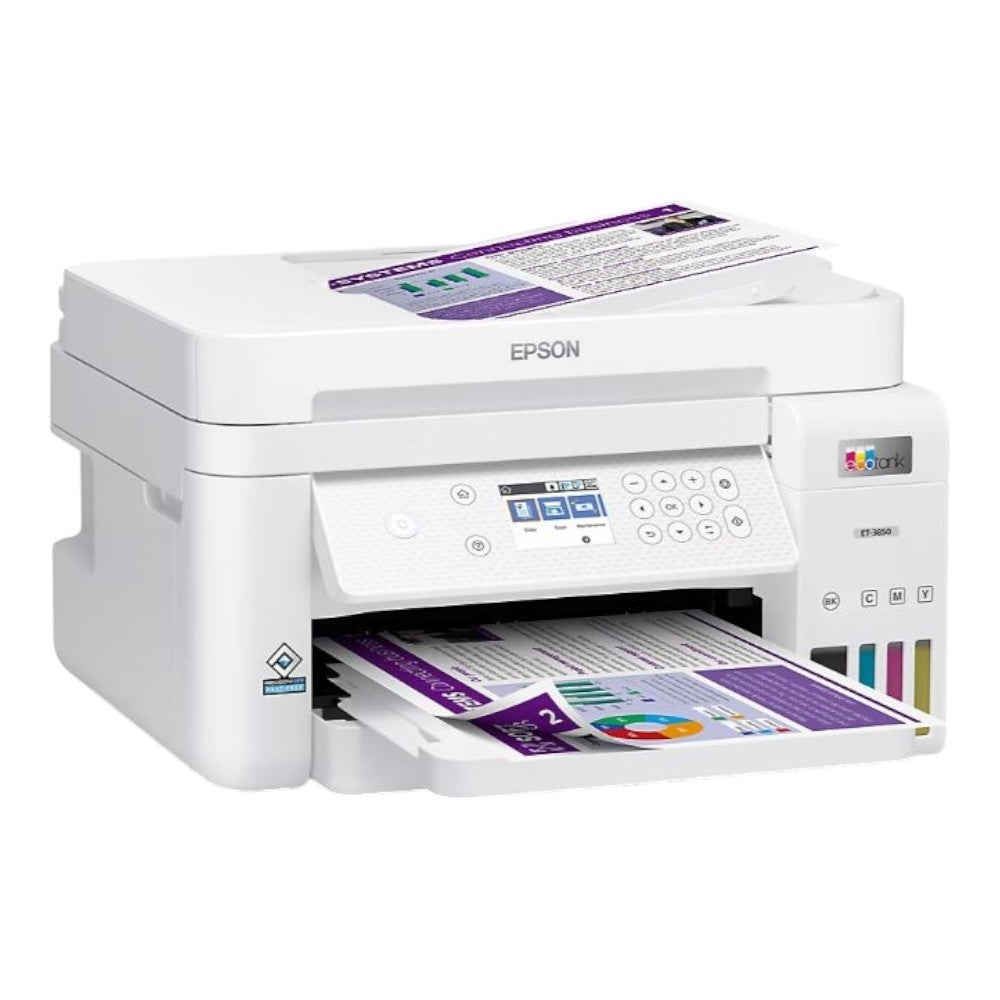 Epson EcoTank ET-3850 SE AIO Supertank Printer White C11CJ61202