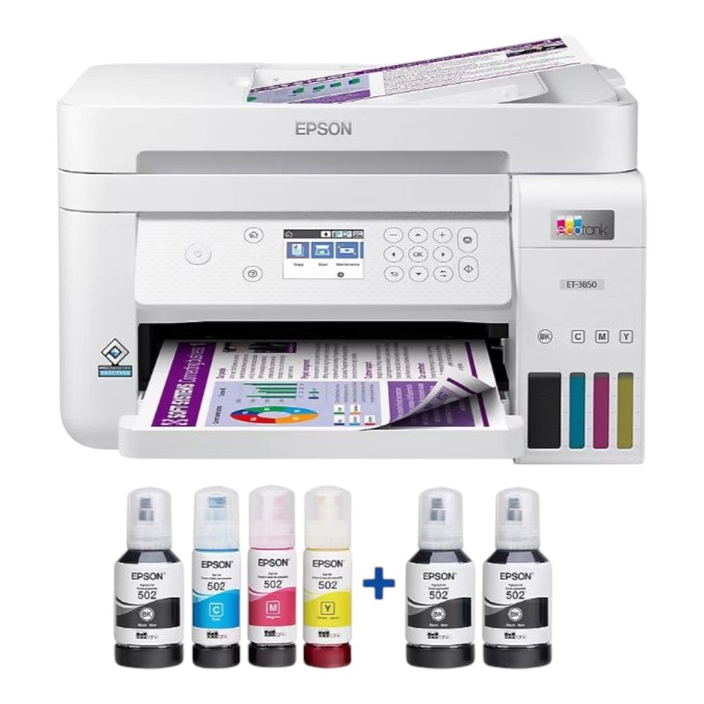 Epson EcoTank ET-3850 SE AIO Supertank Printer White C11CJ61202