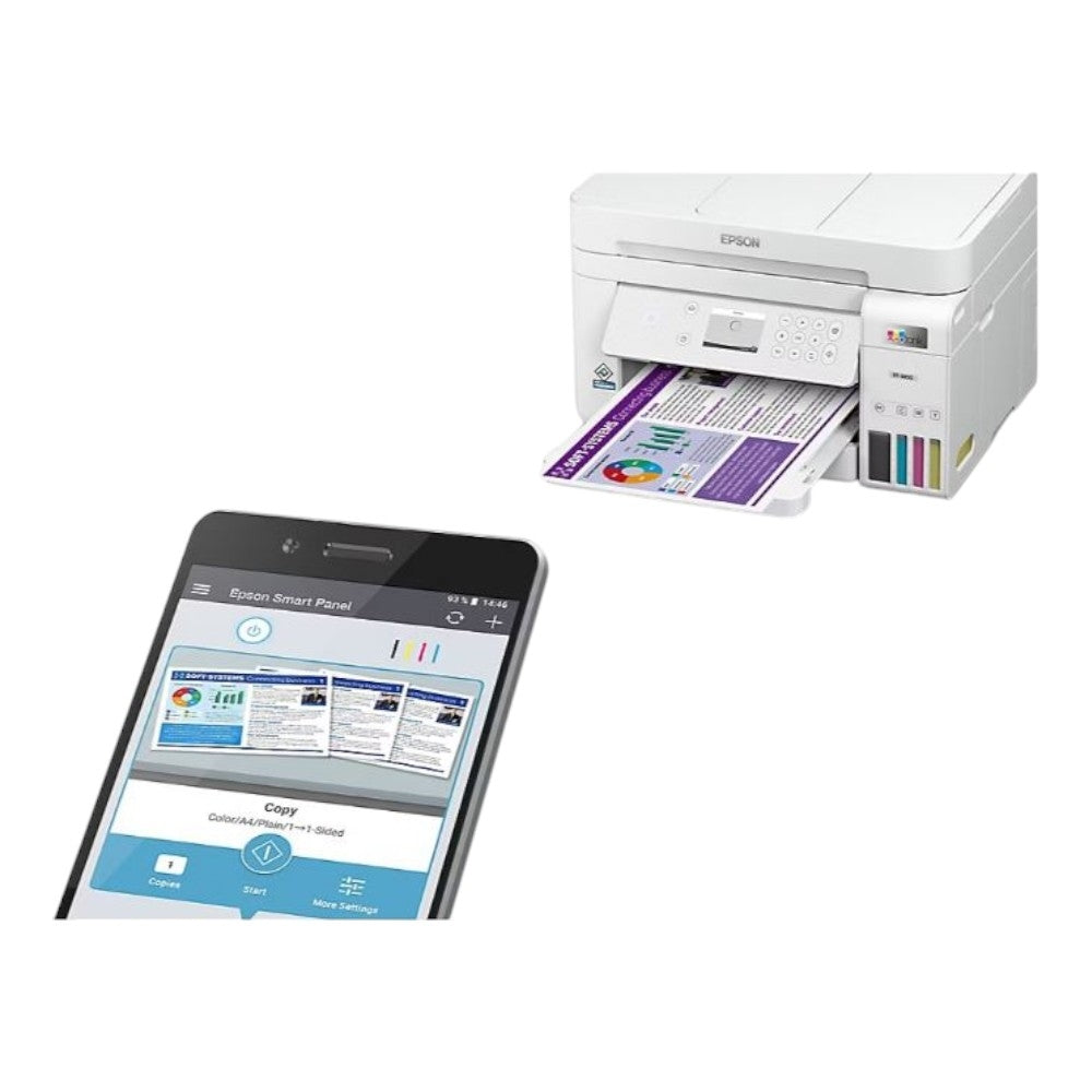 Epson EcoTank ET-3850 SE AIO Supertank Printer White C11CJ61202