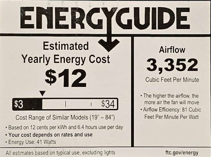 Emerson Cronley 54" Ceiling Fan Light Fixture and Remote, Oil Rubbed Bronze CF411ORB