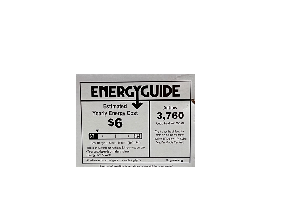 Luminance Emerson CF550LORB Luxe Eco Modern Ceiling Fan (No Blades) 6-Speed with Wall Control