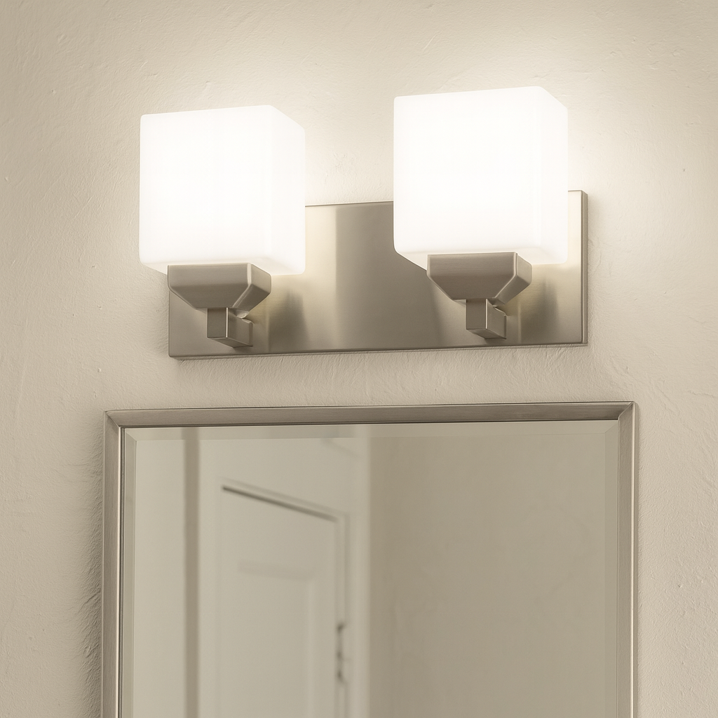 Sunset Lighting F6402-80 LED 2-Light Vanity Light 8WX2 3000K 1040LM, CRI80