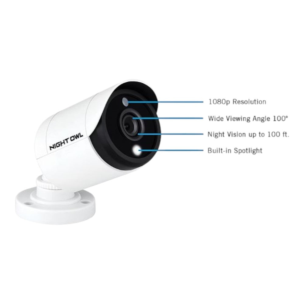 Night Owl 16-Ch 10-Camera 1080p Wired Security System, 1TB HDD DVR CL-C2-16101L