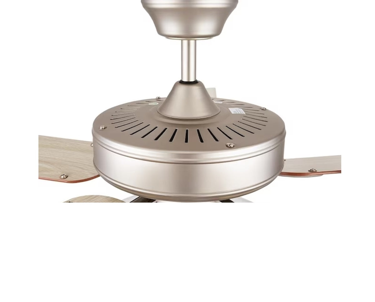 Concord Heritage Home 52" Satin Nickel LED Indoor Ceiling Fan Light Kit 5-Blade 52HEF5SN-MB-LED