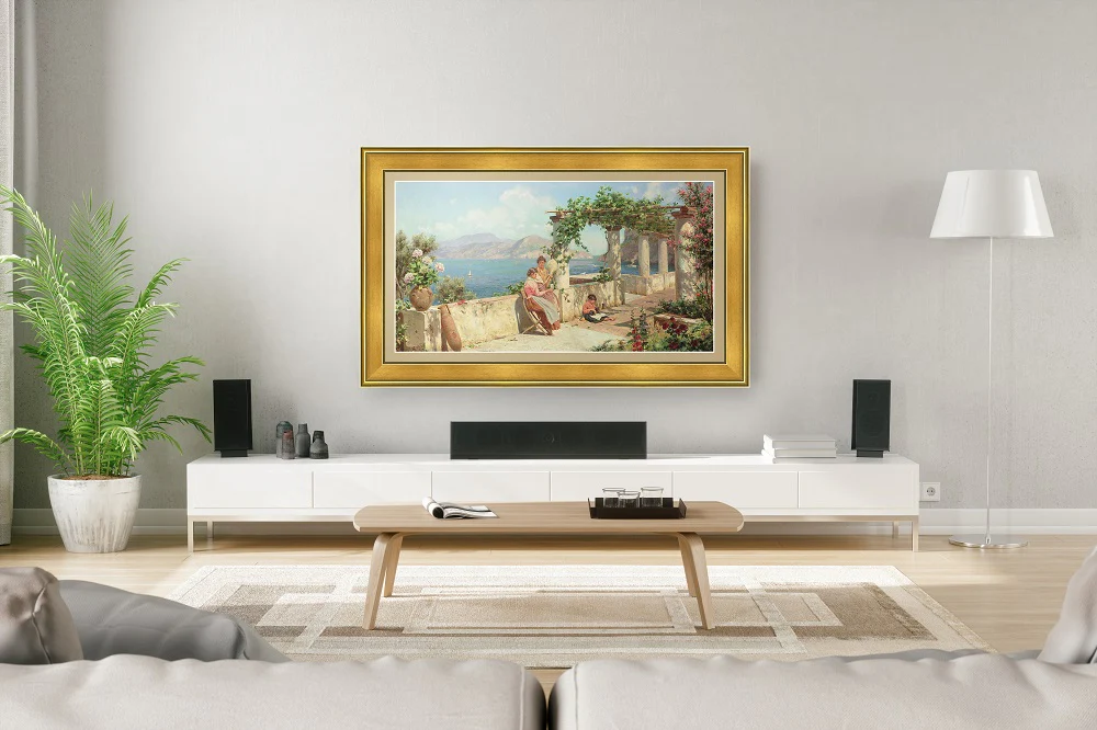 Deco TV Frames 50" TV Bezel Antique Brass for Samsung The Frame 2021-2024 TV models