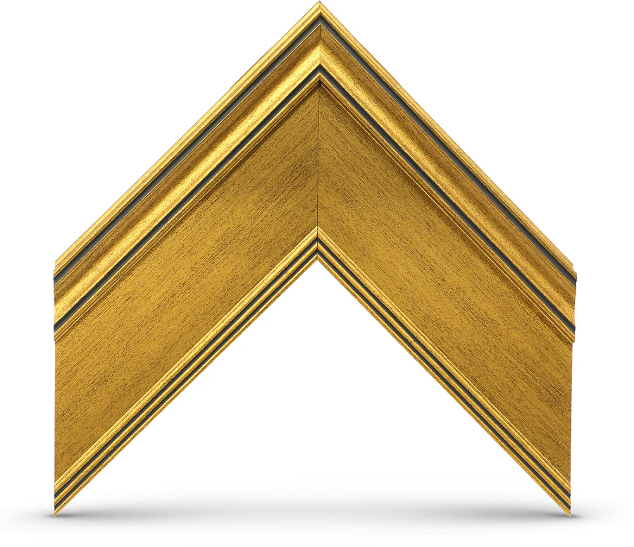 Deco TV Frames 50" TV Bezel Antique Brass for Samsung The Frame 2021-2024 TV models